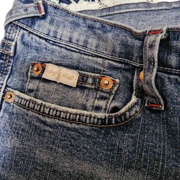 Baby Phat Y2K Size 9 Bootcut Light Wash Low Rise Jeans - Picture 2 of 15